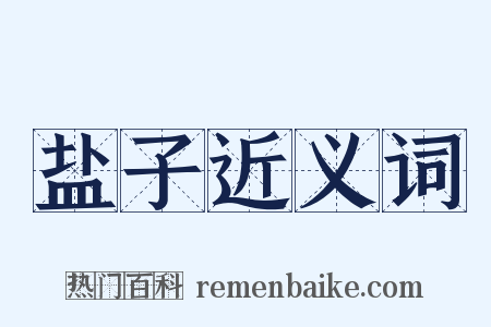 盐子近义词是什么意思的图片